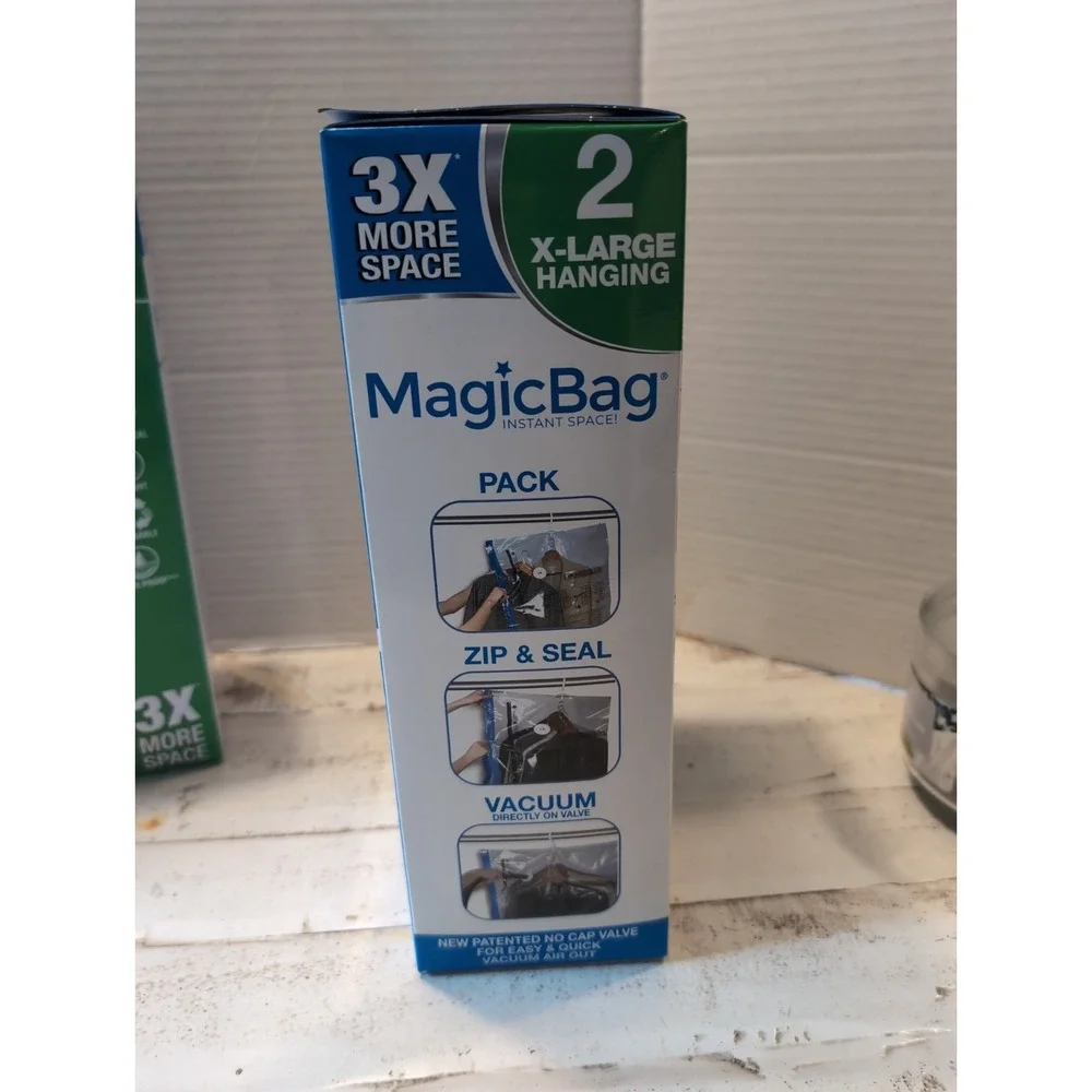 Magicbag  Instant Space Saver Storage - X-Large Hanging - Set of 3 Bags - READ